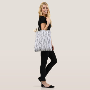 Schwarz-weiß minimalistisches Boho-Pfeilmuster Tasche