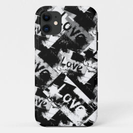Schwarz-Weiß mit Flecken in der Liebe Case-Mate iPhone Hülle