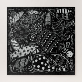 Schwarz-Weiß-Modern-Art-Muster