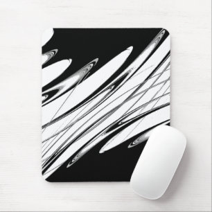 Schwarz-Weiß Modern Mousepad