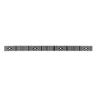 Schwarz-Weiß-Modern-Mudclot 2 Satin-Band Satinband
