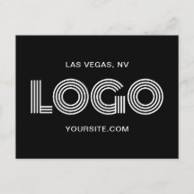 Schwarz-Weiß-Modern-Rechtecklogo