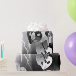 Schwarz-Weiß-Moderne Abstrakt Geschenkpapier