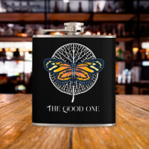 Schwarz-Weiß-Moderne einfache Schmetterlinge