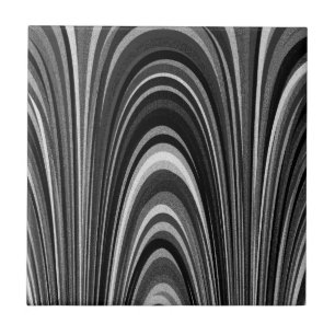 Schwarz-Weiß-Moderne Fliese