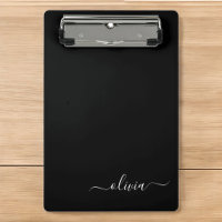 Schwarz-weiß Modernes Minimalistisches Monogramm