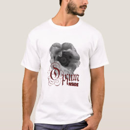 Schwarz-Weiß-Mohn-Opium im Inneren T-Shirt
