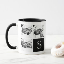 Schwarz-Weiß-Monographie Tasse