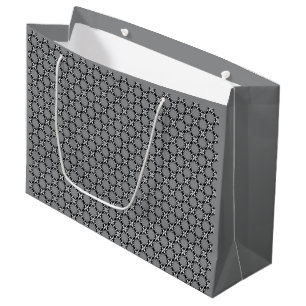 Schwarz-Weiß-Mosaik Große Geschenktüte