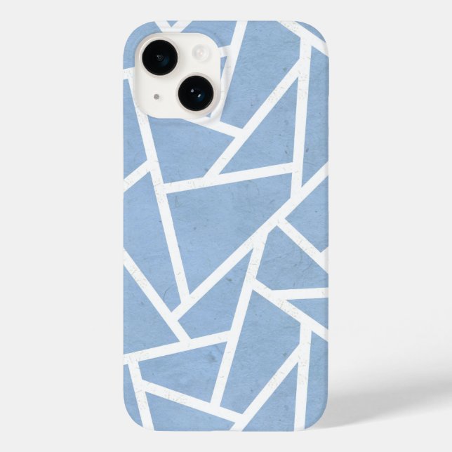 Schwarz-Weiß-Mosaikmuster Case-Mate iPhone 14 Hülle (Rückseite)