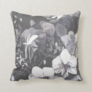 Schwarz/Weiß Multi-Orchideen-Kissen Kissen