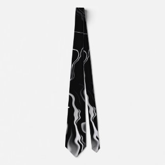 Schwarz-Weiß-Muster Clasy Neck Tie Krawatte
