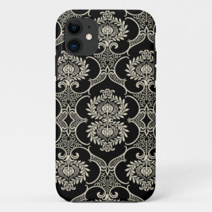 Schwarz-Weiß-Muster Damask iPhone 5 Fall title_seo2