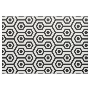 Schwarz-Weiß-Muster der Neuen Polygonalen Geometri Stoff