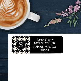 Schwarz-Weiß-Muster des klassischen Hahnentrittmus