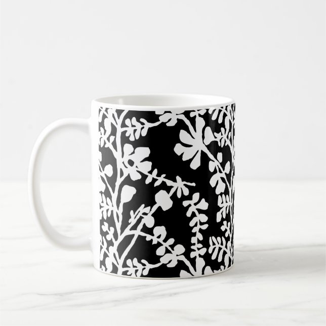 Schwarz-Weiß-Muster Kaffeetasse (Links)