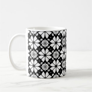 Schwarz-Weiß-Muster Kaffeetasse