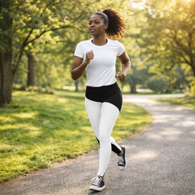 Schwarz-Weiß-Muster Leggings (Von Creator hochgeladen)