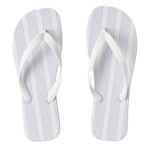Schwarz-Weiß-Muster mit fünf Streifen Flip Flops