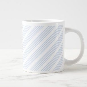 Schwarz-Weiß-Muster mit fünf Streifen Jumbo-Tasse