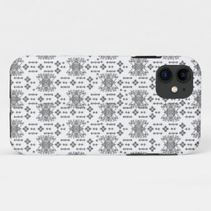 Schwarz-Weiß-Muster mit weißem Hintergrund Case-Mate iPhone Hülle