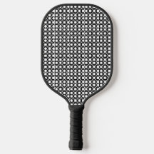 Schwarz-Weiß-Muster-Pickleball-Paddel