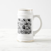 Schwarz-Weiß-Muster Stein