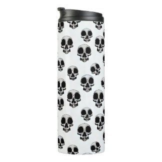 Schwarz-Weiß-Muster-Thermotumbler Thermosbecher