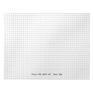 Schwarz/Weiß-Muster vom Schreibtisch aus Notizblock