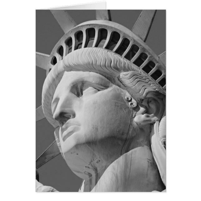 Schwarz-Weiß-Nah-up-Freiheitsstatue (Vorne)
