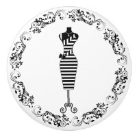 Schwarz-Weiß Nähzimmer Bodice Dress Form Cerealien