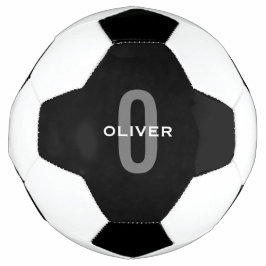 Schwarz-Weiß-Name der personalisierten Monogramm Fußball
