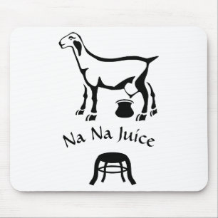 Schwarz-Weiß-Nanny-Ziege-Milchstuhl Mousepad