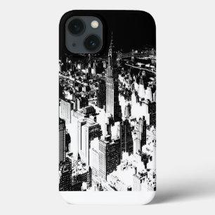 Schwarz-Weiß New York Case-Mate iPhone Hülle