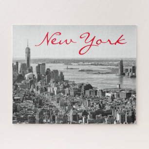 Schwarz-weiß New York City Manhattan