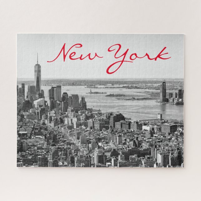 Schwarz-weiß New York City Manhattan (Horizontal)