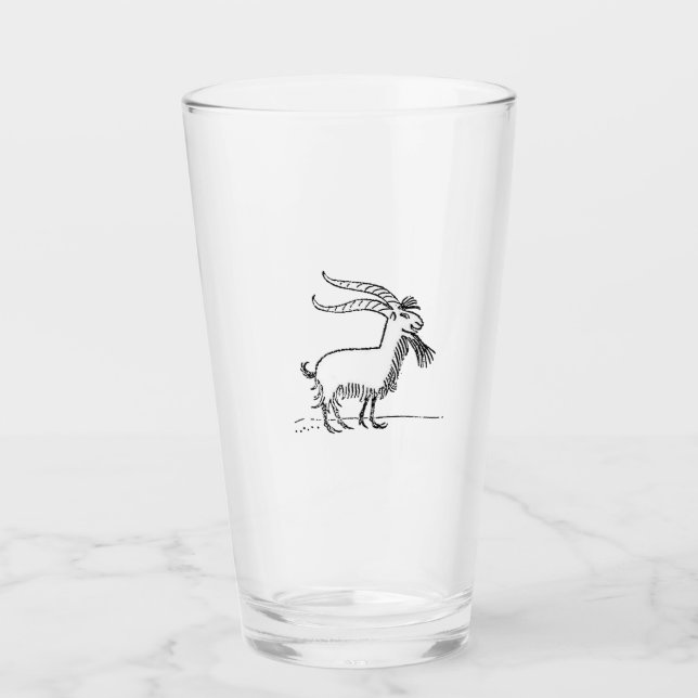 Schwarz-Weiß Niedlich Lächelndes Ziegenfleisch Car Glas (Vorderseite)