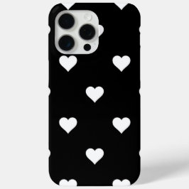 Schwarz-Weiß-Niedliches Herzmuster Case-Mate iPhone Hülle