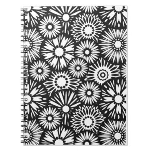 Schwarz-Weiß-Notebook Notizblock