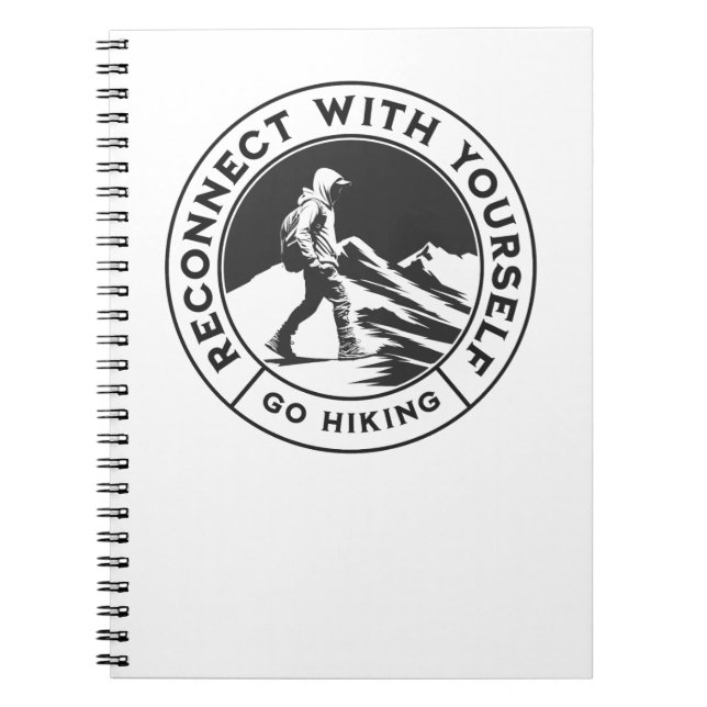 Schwarz-Weiß-Notebook Notizblock (Vorderseite)