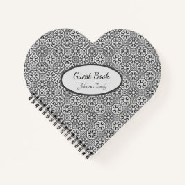 Schwarz-Weiß-Notebook Notizbuch