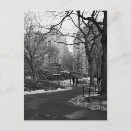 Schwarz-weiß NY Central Park Postkarte
