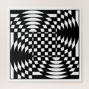 Schwarz-Weiß-Op-Art