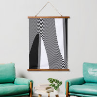 Schwarz-Weiß-Op-Art-Design,