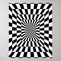 Schwarz-Weiß-optische Illusion