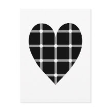 Schwarz-Weiß-optische Täuschungsherz