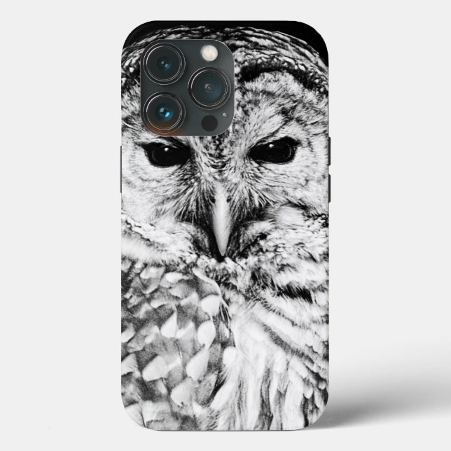Schwarz-Weiß-Owl-Gesichter schließen Case-Mate iPhone Hülle (Rückseite)