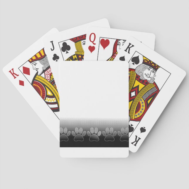 Schwarz-Weiß-Paare-Hintergrund Spielkarten (Rückseite)