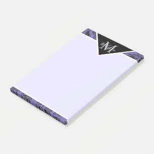 Schwarz-weiß Paisley   Post-it Klebezettel