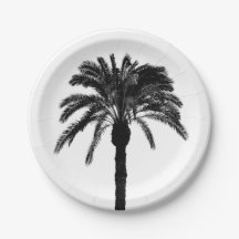 Schwarz-Weiß-Palme
